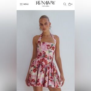 Runaway the Label Floral Winslow Mini Dress XS